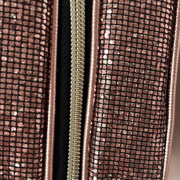 Victoria's Secret Pink and Gold Cosmetic Bag with Glitter - Picture 5 of 13